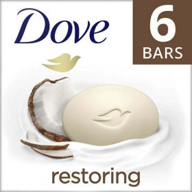 Dove Restoring Coconut and Cocoa Butter Beauty Bar 3.75 oz, 6 Bars