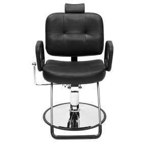 VEVOR Salon Chair, Hydraulic Recliner Barber Chair for Hair Stylist, 360 Degrees Swivel 90¬∞-125¬∞ Reclining Salon Chair for Beauty Spa Shampoo, Max L