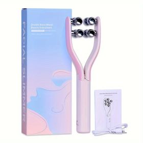 Roller Face Massage Tool, USB Electric Face Massager, V Face Roller Beauty Instrument, Facial Massager For Women