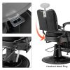 Heavy Duty Vintage Recline Barber Chair Hydraulic with Headrest, Supports up to 550lbs & 360¬∞Rotatable, Professional Salon Beauty Spa Shampoo Equipme