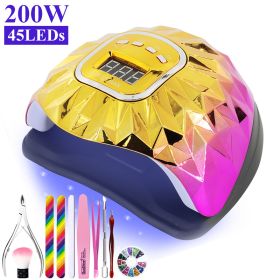 UV LED Lamp For Nails Drying Manicure Lamp Nail Dryer For Gel Polish Professional Cabin Led Lamp Nail Art Salon Tool (Type: ZH373-4)