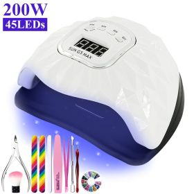 UV LED Lamp For Nails Drying Manicure Lamp Nail Dryer For Gel Polish Professional Cabin Led Lamp Nail Art Salon Tool (Type: ZH373-1)