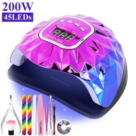 UV LED Lamp For Nails Drying Manicure Lamp Nail Dryer For Gel Polish Professional Cabin Led Lamp Nail Art Salon Tool (Type: ZH373-2)