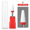 1PCS Nail Cone Tip Ceramic Drill Bits Electric Cuticle Clean Rotary For Manicure Pedicure Grinding Head Sander Tool If you purchase more than two item