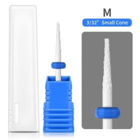 1PCS Nail Cone Tip Ceramic Drill Bits Electric Cuticle Clean Rotary For Manicure Pedicure Grinding Head Sander Tool If you purchase more than two item (Type: MJ187-14)