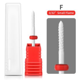 1PCS Nail Cone Tip Ceramic Drill Bits Electric Cuticle Clean Rotary For Manicure Pedicure Grinding Head Sander Tool If you purchase more than two item (Type: MJ187-02)