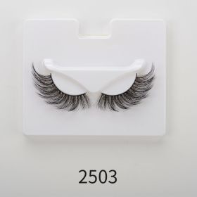 25mm Angel Winged Eyelashes Handmade Thick Theatrical Curly Fake Eyelash Black Natural Long Lash For Eyelash Extension Wholesale (Color: 2503)