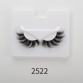 25mm Angel Winged Eyelashes Handmade Thick Theatrical Curly Fake Eyelash Black Natural Long Lash For Eyelash Extension Wholesale (Color: 2522)