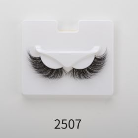 25mm Angel Winged Eyelashes Handmade Thick Theatrical Curly Fake Eyelash Black Natural Long Lash For Eyelash Extension Wholesale (Color: 2507)