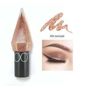 Shiny Eye Liners Pigment Silver Rose Gold Color Liquid Glitter eyeshadow Professional Eyeliner Beauty Cosmetics Makeup for Women (Color: 04 mermaid)