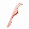 Eyelash Applicator Tool Eyelash Extension Tweezers Remover Clip Tweezers Nipper for False Lashes(Rose Gold)