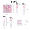 Travel Mini Makeup Cosmetic Face Cream Pot Bottles Plastic Transparent Empty Make Up Container Bottle Travel Accessories