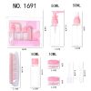 Travel Mini Makeup Cosmetic Face Cream Pot Bottles Plastic Transparent Empty Make Up Container Bottle Travel Accessories